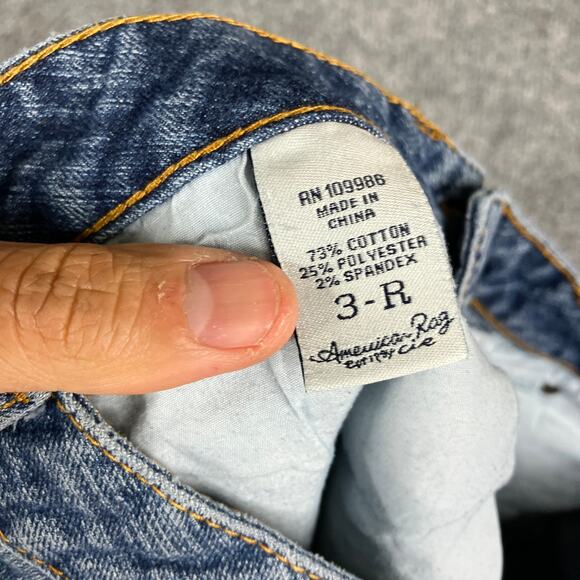 American Rag Jeans Womens Size 3R Blue Bootcut Mid Rise Stretch Classic Denim - Picture 7 of 11